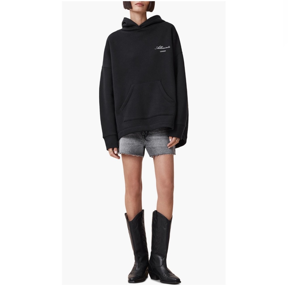 NEW🔥ALLSAINTS Skull Etienne Oversized Cotton Blend Hoodie🔥 - Picture 7 of 16
